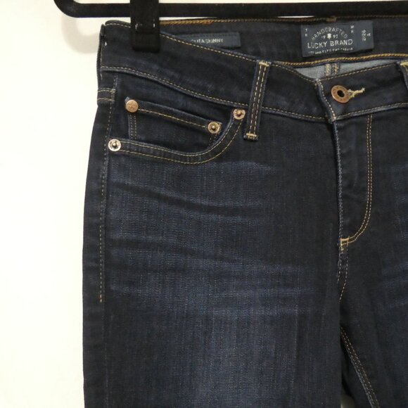 LUCKY BRAND - Orta Premium - Lolita Skinny | 2/26 A | Dark Wash Slim Jeans - Picture 3 of 16